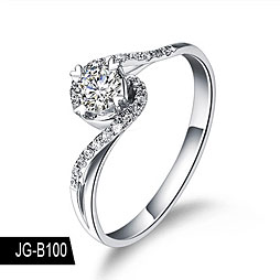 流光溢彩  18K金    新款钻戒   Marryring  求婚钻戒 个性定制