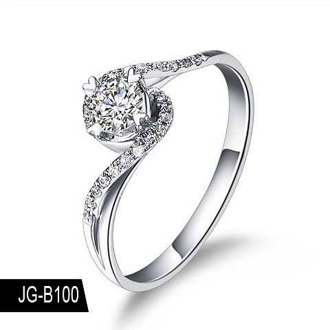 流光溢彩  18K金    新款钻戒   Marryring  求婚钻戒 个性定制