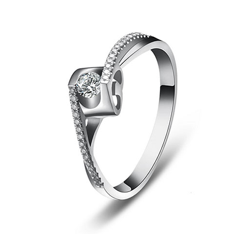 My Heart 40分K色  求婚钻戒   钻石女戒  Marryring钻戒