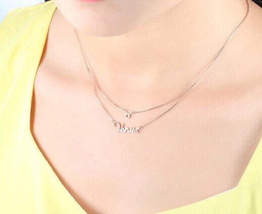 Marryring 12星座套链之金牛座 18k玫瑰金钻石吊坠 项坠金项链 新款女项链