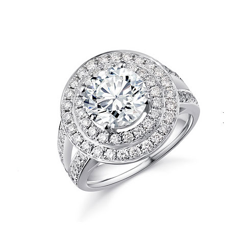 真爱系列 1克拉H色  奢华款 Marryring 求婚钻戒  结婚钻戒 个性定制  裸钻定制